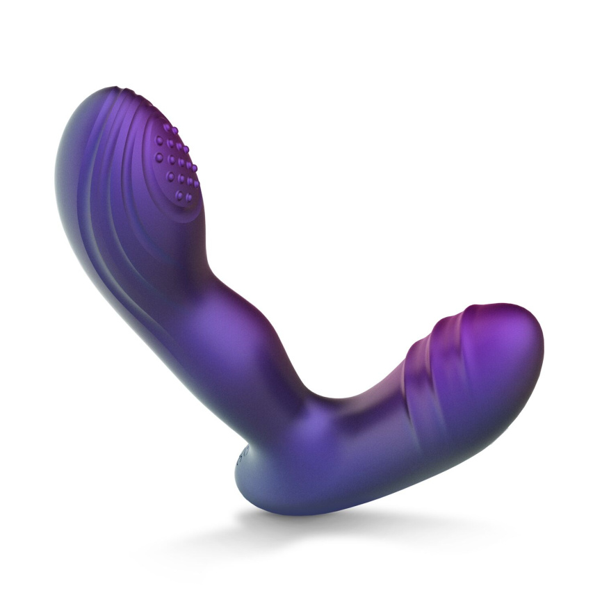 Анальна вібропробка з пульсацією Hueman - Galaxy Tapping Buttplug фото 4