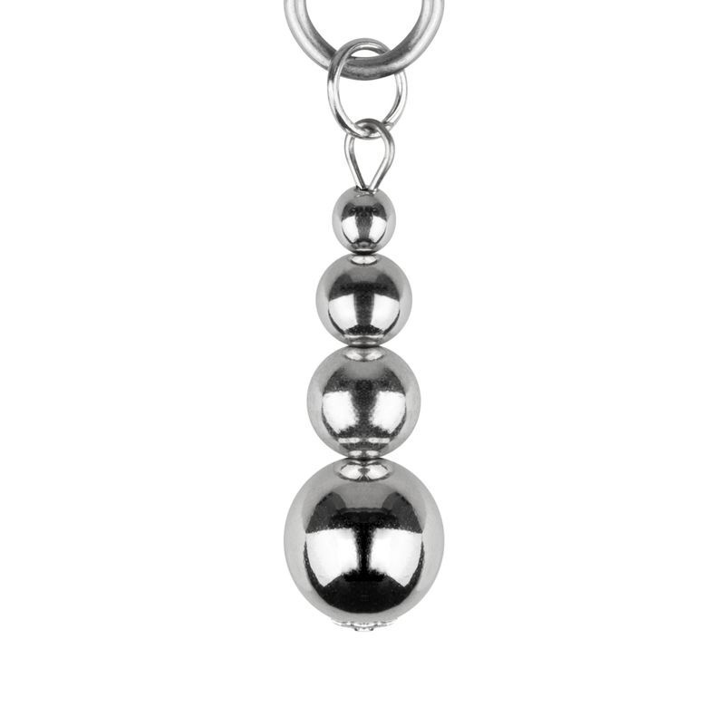 Затискачі для сосків Bedroom Fantasies: Nipple Clamps with Beaded Chain - Silver фото 6