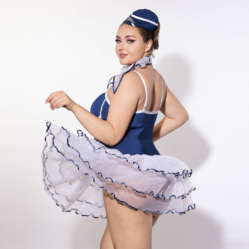 Еротичний костюм стюардеси JSY P61122 Plus Size фото 5