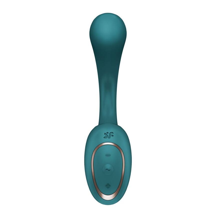 Вагінально-кліторальний вібратор Satisfyer G for Goddess 2 Bottle Green, 2 мотори фото 3
