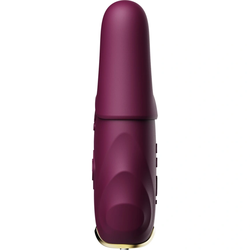 Смарт-вибратор для груди Zalo - Nave Velvet Purple, пульт ДУ, работа через приложение фото 5