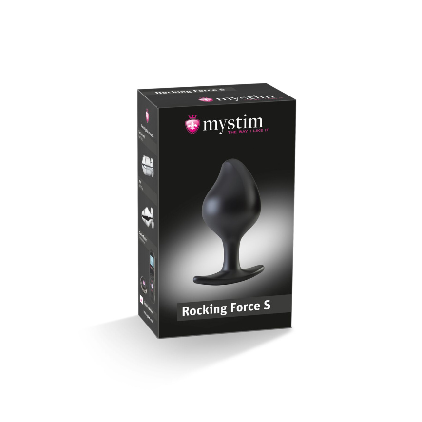 Силіконова анальна пробка Mystim Rocking Force S для електростимулятора, діаметр 3,7 см фото 13