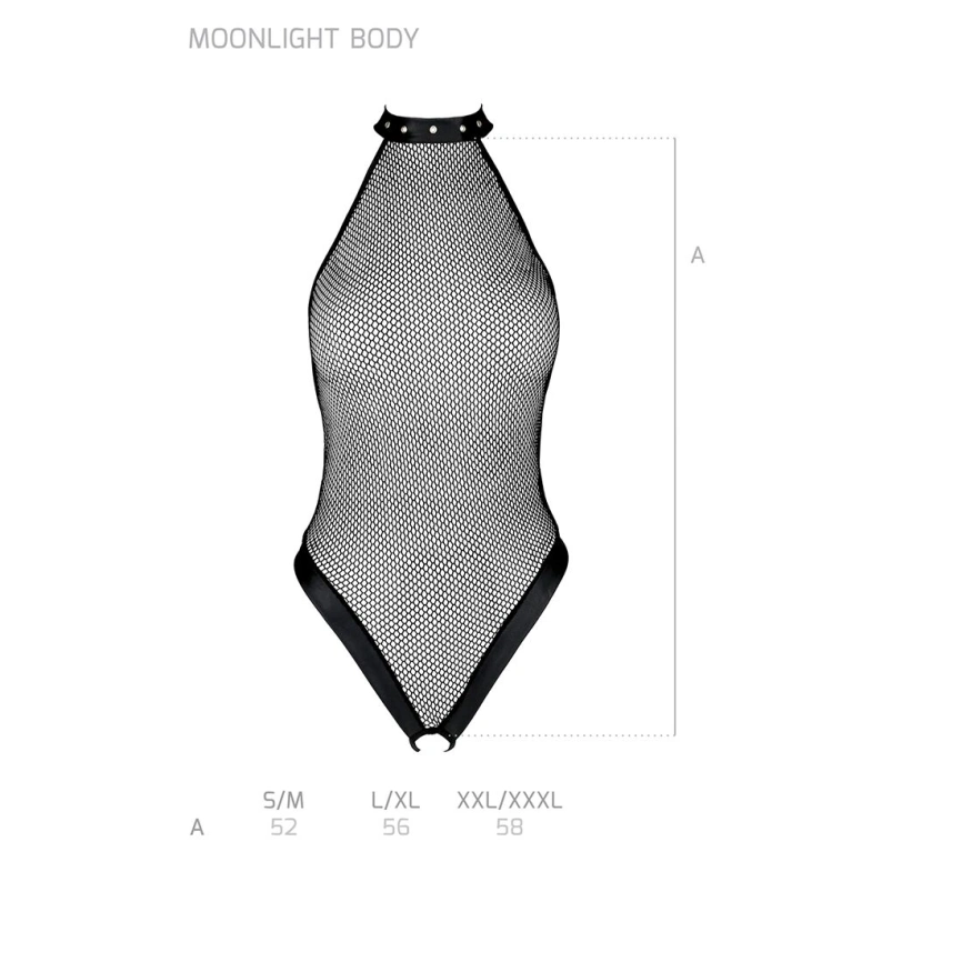 Боди-халтер с открытым доступом Passion MOONLIGHT BODY S/M black фото 12
