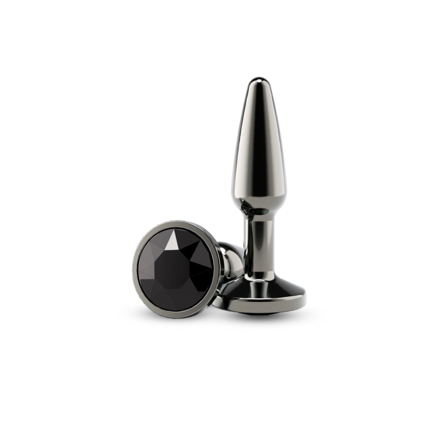 Анальная пробка NS Novelties Rear Assets - Tapered - Small - Gunmetal - Black фото 1