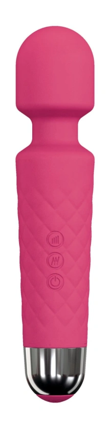 Минивибромассажер Dorcel Wand Wanderful Magenta мощный, водонепроницаемый, 18 режимов работы фото 1