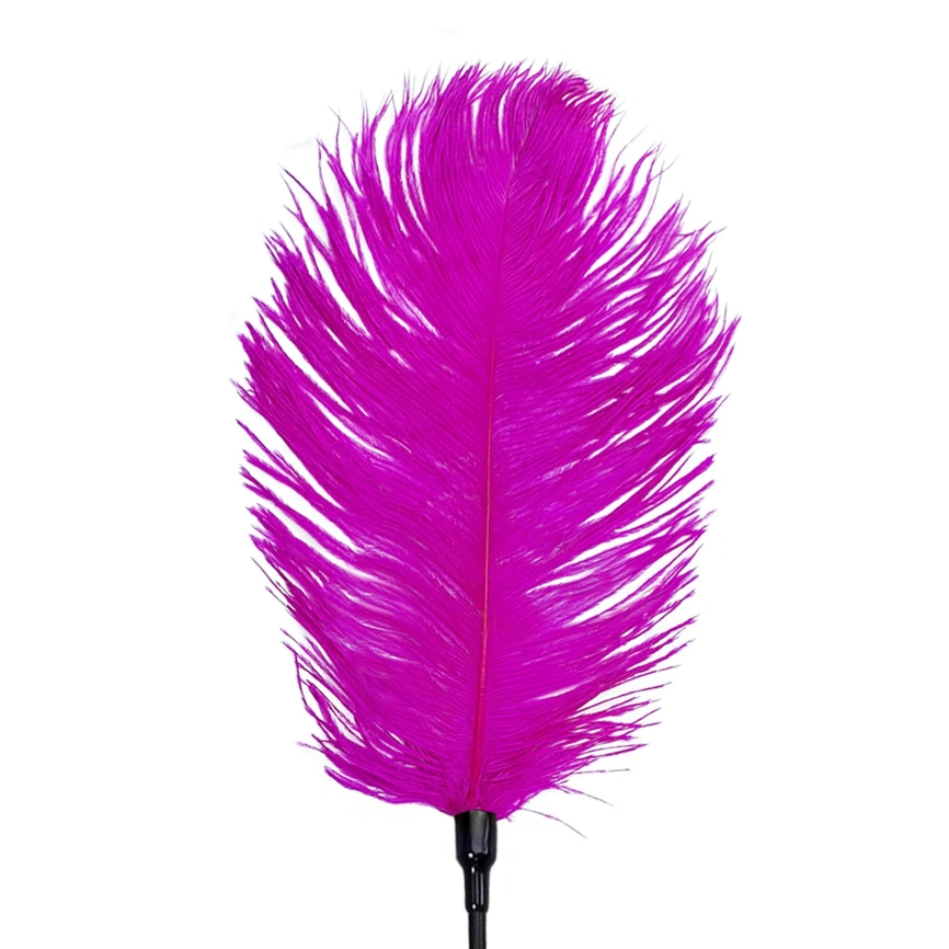 Щекоталка со страусиным пером Art of Sex – Feather Tickler, темно-розовая фото 3