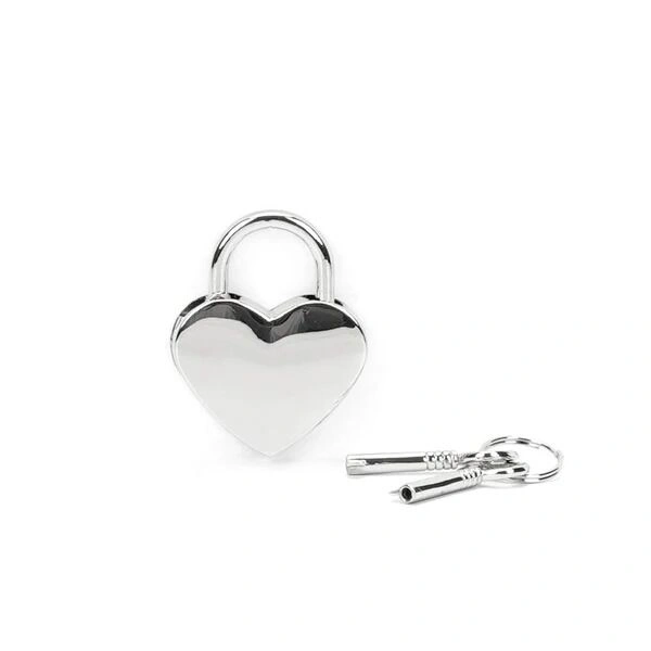 Замочек-сердечко Liebe Seele Heart Shape Padlock Silver (2 шт), универсальный фото 2