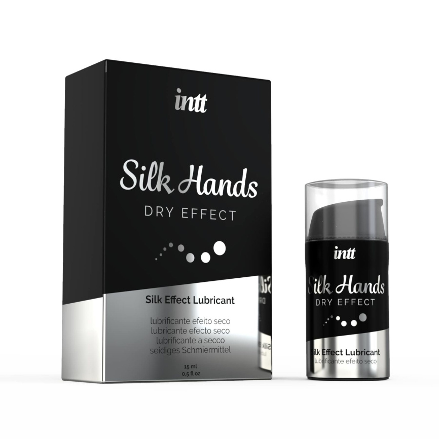Ультрагуста силіконова змазка Intt Silk Hands (15 мл) з матовим ефектом, шовковистий ефект фото 1