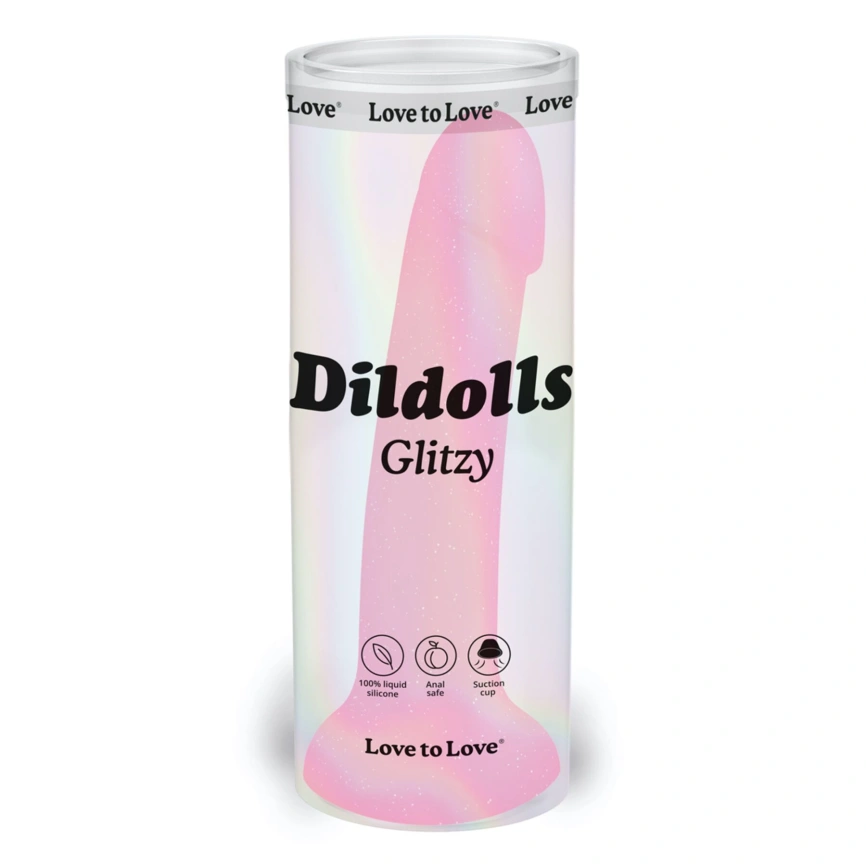 Дилдо с блестками Love To Love DILDOLLS - GLITZY ультрамягкий фото 7
