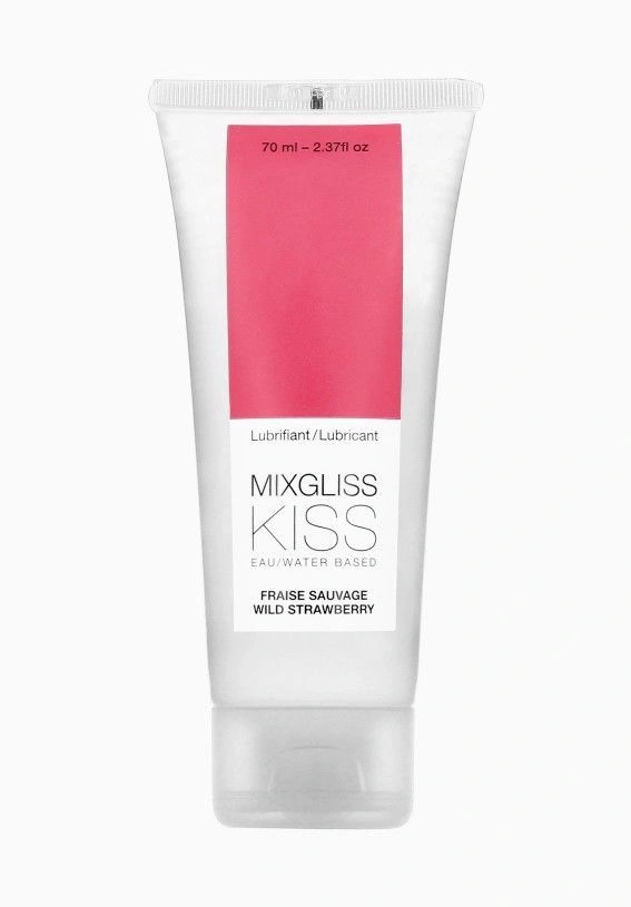 Лубрикант на водной основе MixGliss KISS Wild Strawberry  (70 мл) Дикая Клубничка фото 1