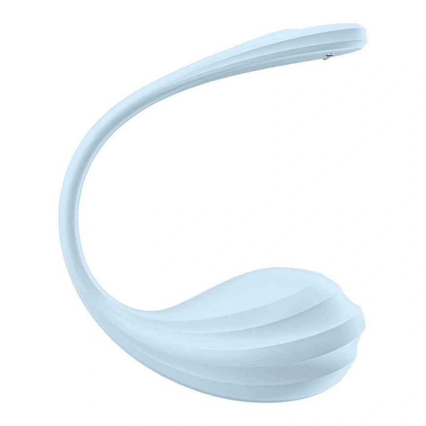 Смарт-виброяйцо Satisfyer Smooth Petal Connect App Light Blue фото 2