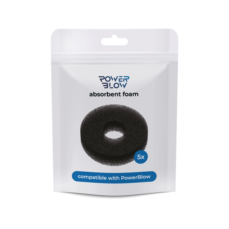 Впитывающая губка Kiiroo Powerblow Absorbent Foam 5 шт, для вакуумной насадки Powerblow фото 2