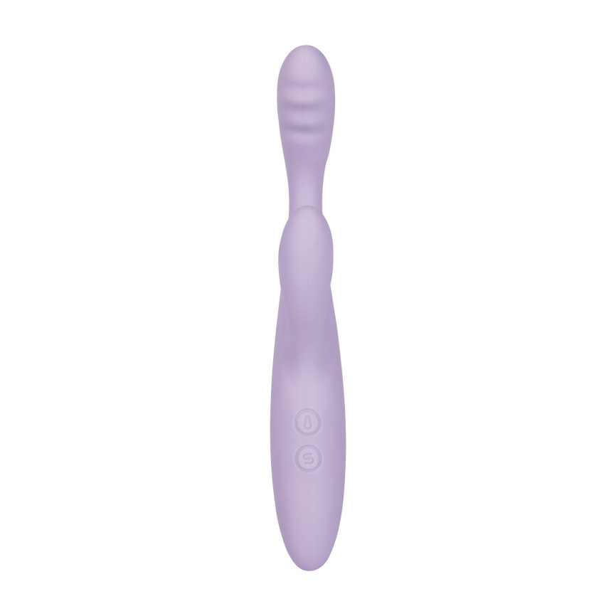 Тонкий кролик-вібратор Svakom Cici+ 2 Lilac, керування зі смартфона, підігрів до 38 °C фото 3