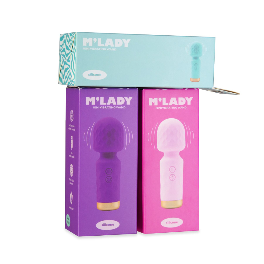 Вібромасажер M’Lady Mini Vibrating Wand Pink фото 5