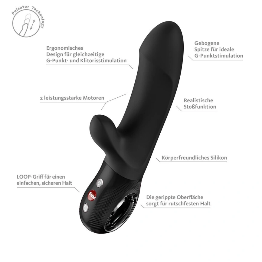 Пульсатор Fun Factory Bi Stronic Embrace Black фото 8