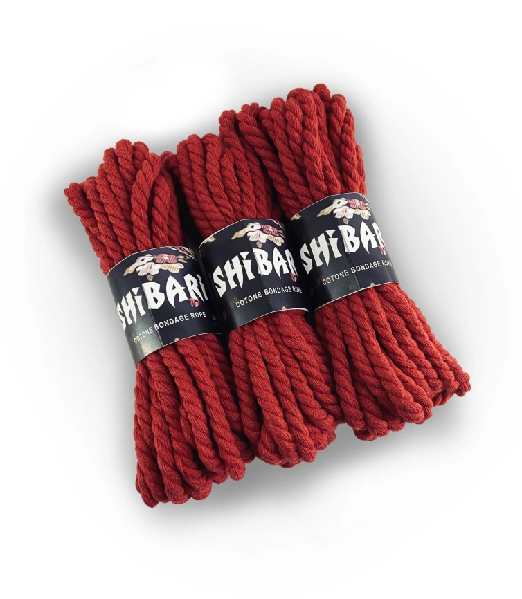 Хлопковая веревка для Шибари Feral Feelings Shibari Rope, 8 м красная фото 2