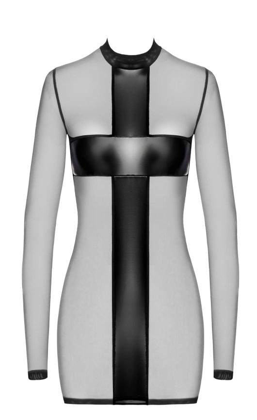 Платье Noir Handmade F369 Crossfire Mesh & Wetlook Mini dress XS фото 5