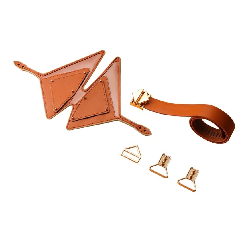 Маска на глаза LOCKINK Vixen Blindfold, коричневая, натуральная кожа, регулируемый объем фото 5