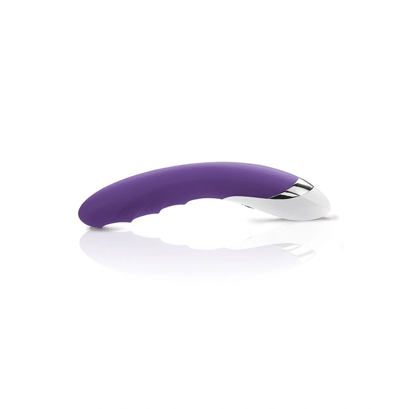 Мощный вибратор Mystim Sassy Simon Purple с двумя моторами и стимулирующим рельефом фото 4