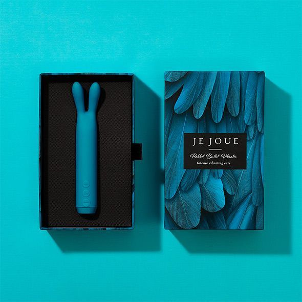 Вібратор з вушками Je Joue - Rabbit Bullet Vibrator Teal, глибока вібрація фото 3