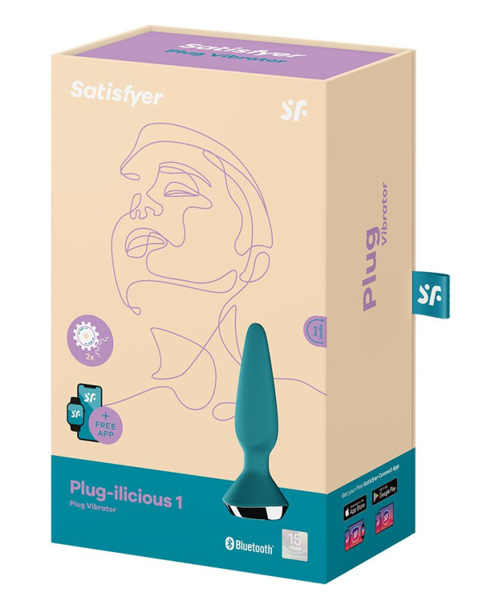 Анальна смарт-вібропробка Satisfyer Plug-ilicious 1 Petrol фото 6