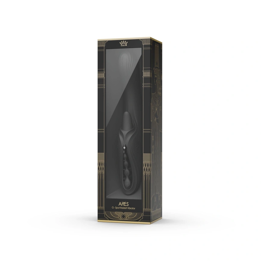 Смарт-вибратор Zalo Ares Obsidian Black, подогрев, 3 мотора, язычок для клитора, стимуляция точки G фото 17