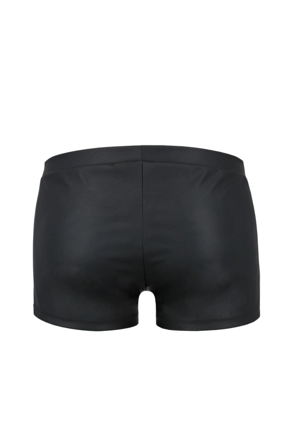 Мужские кожаные боксеры с клапаном Passion 050 SHORT PATRICK L/XL Black фото 4