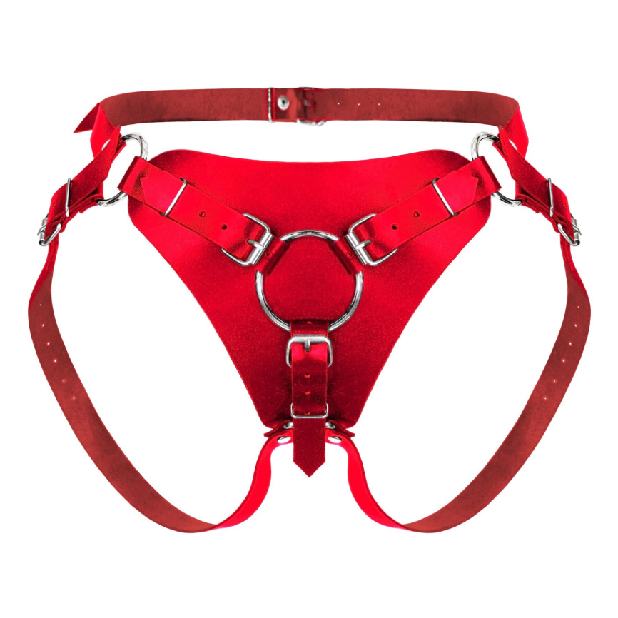 Труси для страпона Feral Feelings Strap-on Harness Red, red фото 1