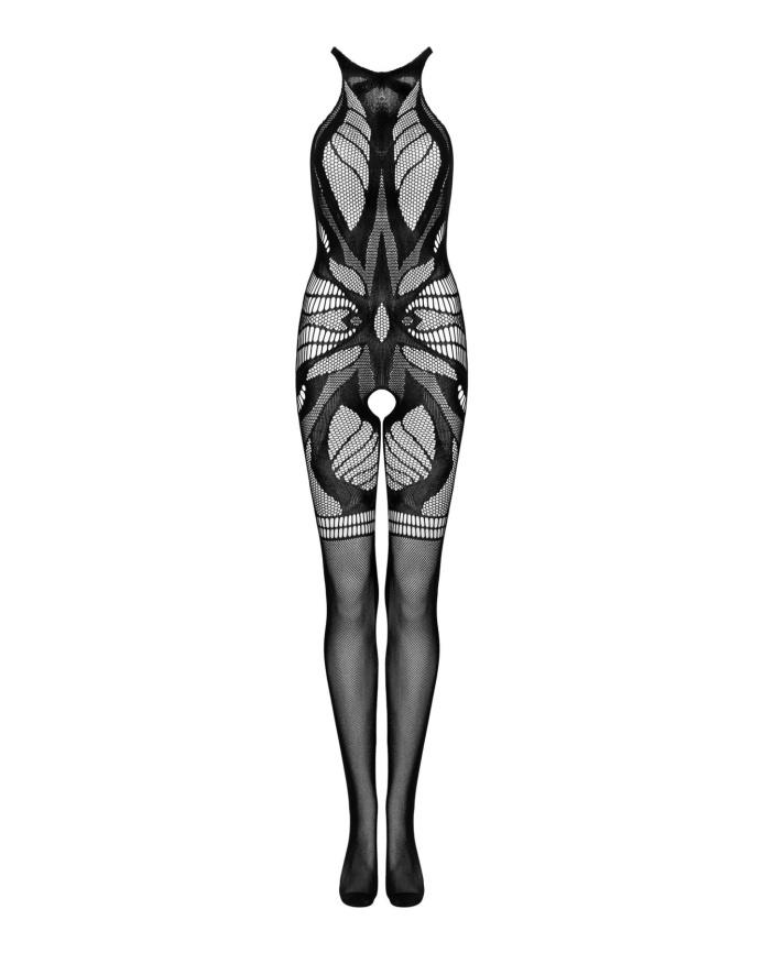 Сітчастий бодістокінг без рукавів Obsessive Bodystocking G331 S/M/L, black, з доступом фото 3