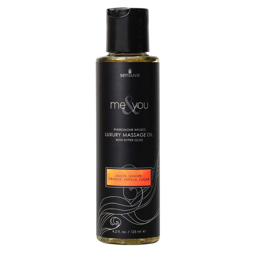 Масажна олія Sensuva Me&You Lemon, Ginger, Orange, Vanilla & Sugar (125 мл) із феромонами фото 1