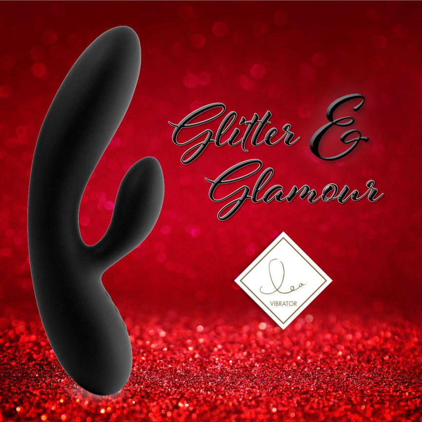 Гнучкий вібратор кролик з двома моторами FeelzToys Lea Rabbit Vibrator Black фото 3