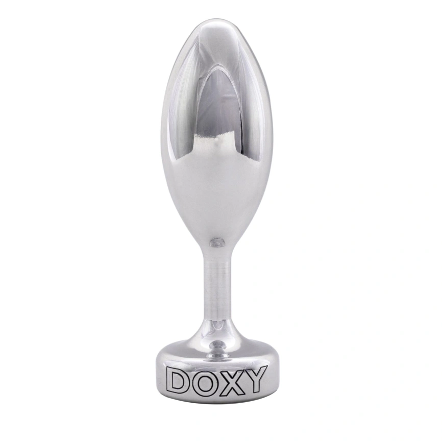 Металлическая анальная пробка DOXY Butt Plug SMOOTH, гладкая, диаметр 3,3 см фото 1
