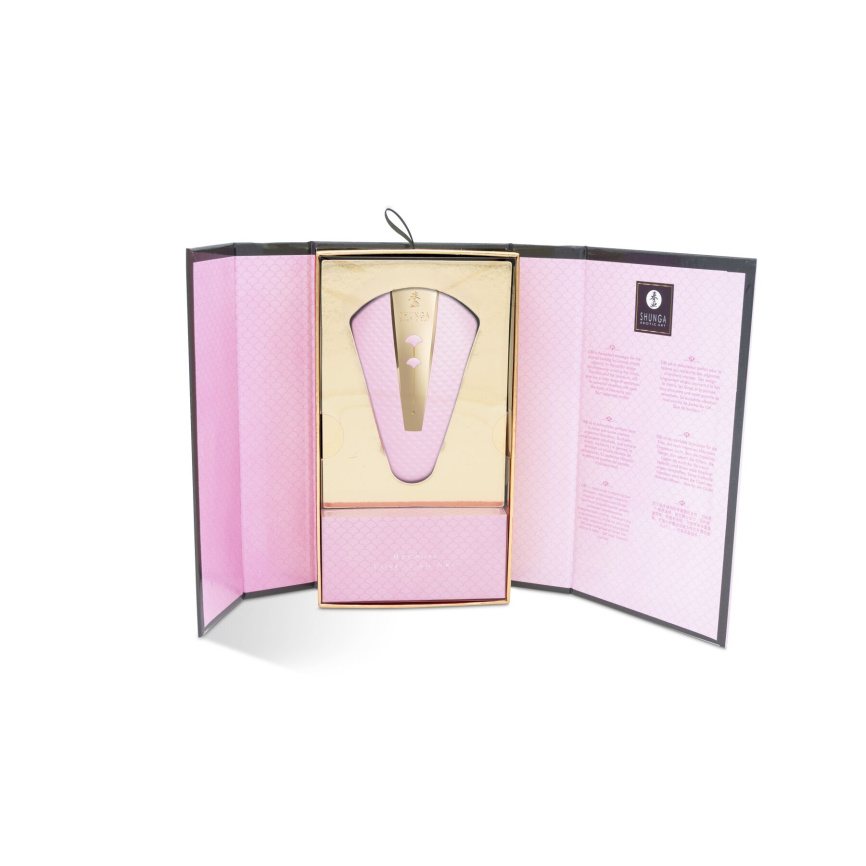 Кліторальний вібратор Shunga Obi Light Pink фото 7