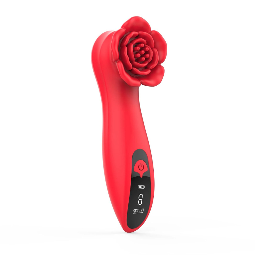 Розкішний вібратор для клітора Loviss Tona Rose Vibrator, у вигляді троянди, 9 режимів фото 3