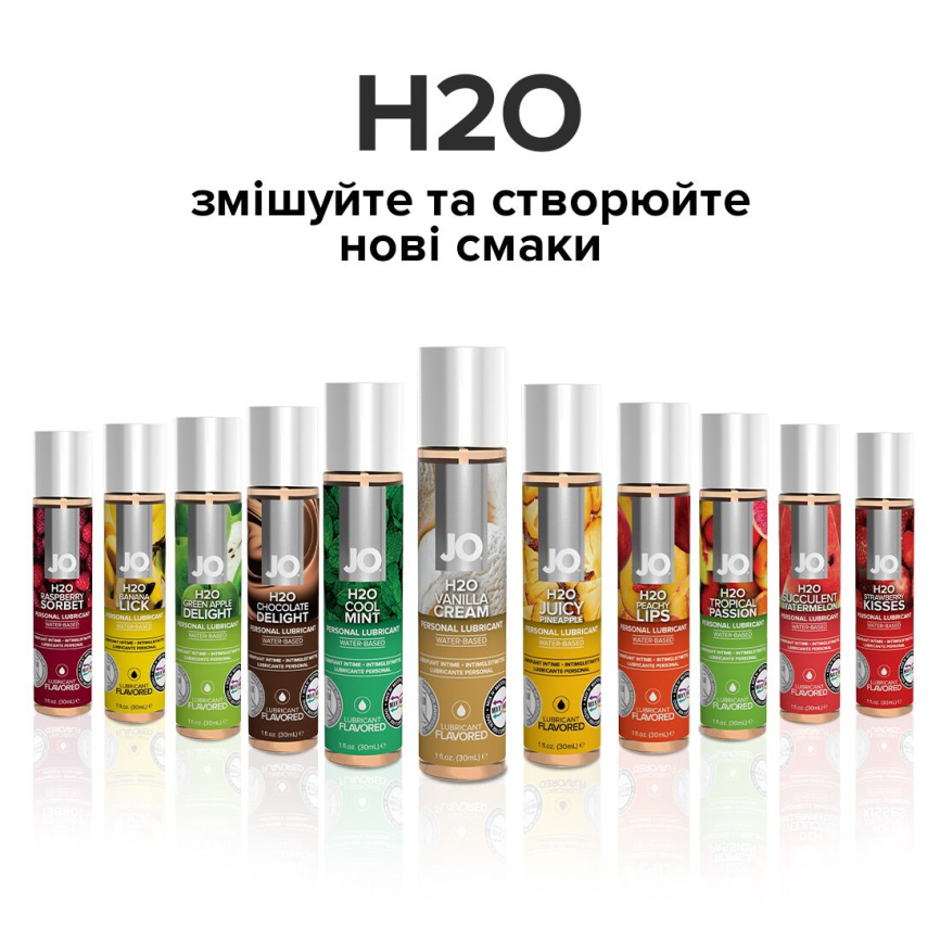 Змазка на водній основі JO H2O — Vanilla Cream (120 мл) без цукру, рослинний гліцерин фото 5
