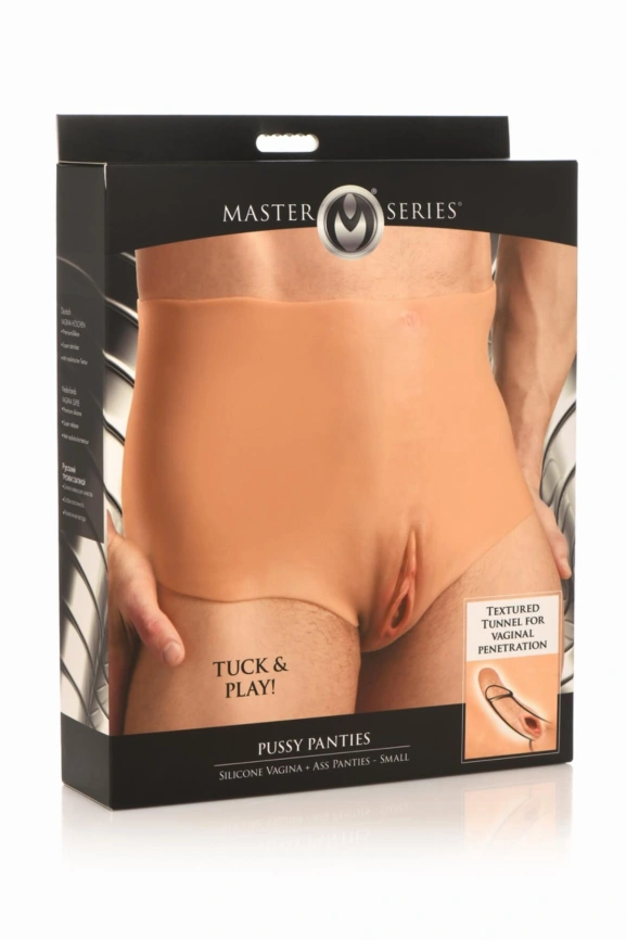 Накладная вагина Master Series Silicone Vagina + Butt Panties - Small фото 9