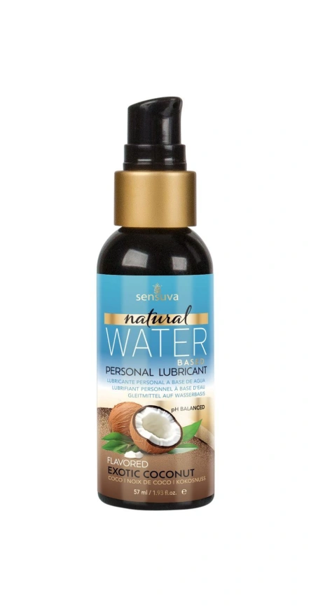 Смазка на водной основе Sensuva Natural Water-Based Exotic Coconut (57мл) без глицерина и парабенов фото 2