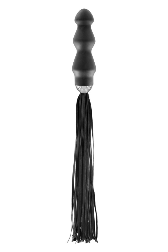 Флогер з ручкою - анальним плагом Fetish Tentation Whip with Plug Handle фото 1