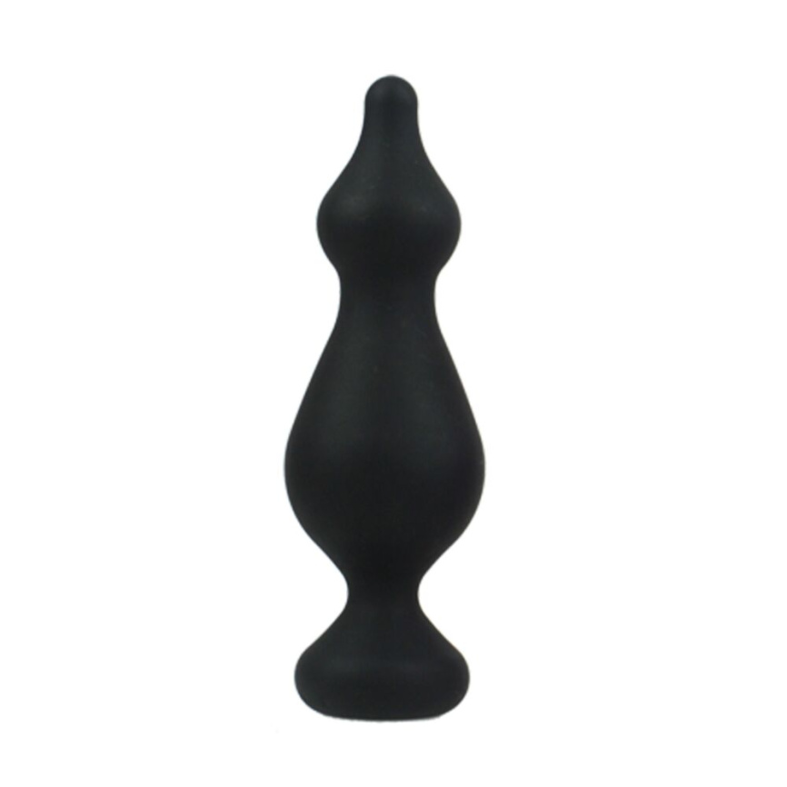 Анальна пробка Adrien Lastic Amuse Big Black (L) з двома переходами, макс. діаметр 4,4 см фото 1