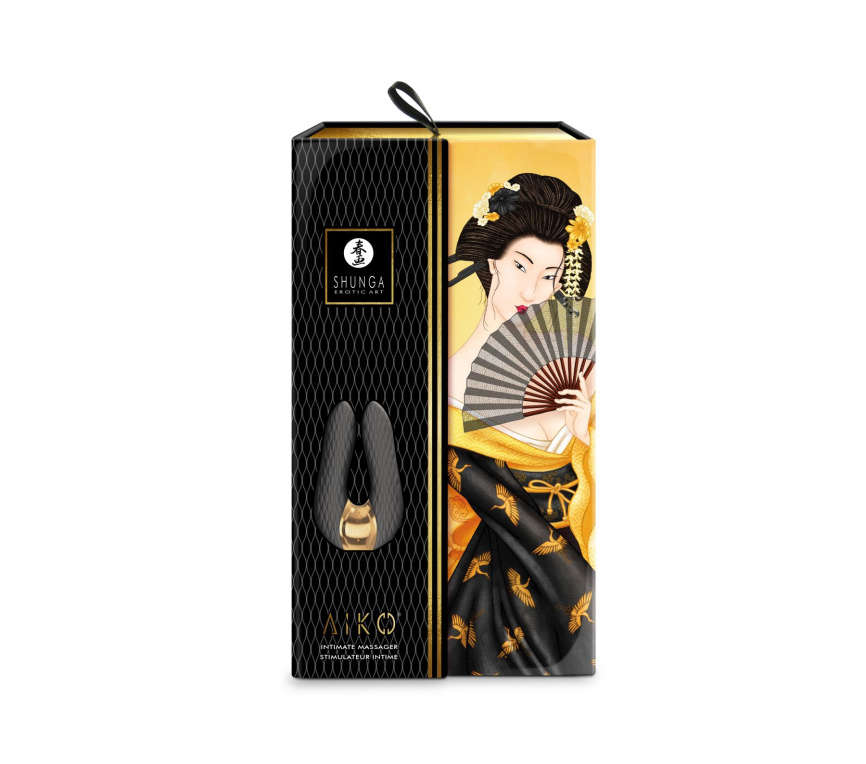 Вібратор для клітора Shunga Aiko Black, гнучкі кінчики фото 6