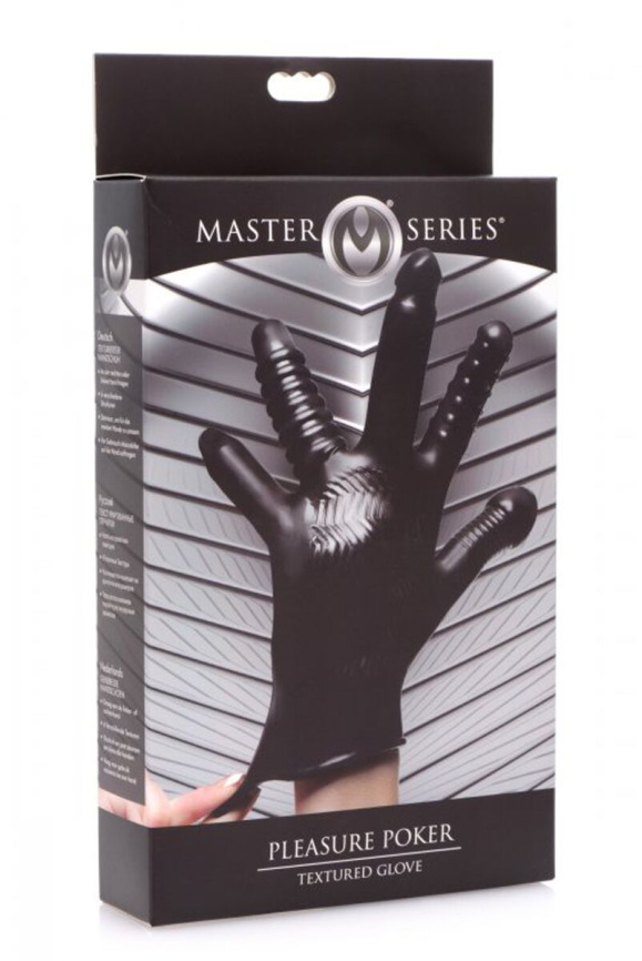 Рукавичка з різними текстурами Master Series Pleasure Poker Textured Glove фото 5