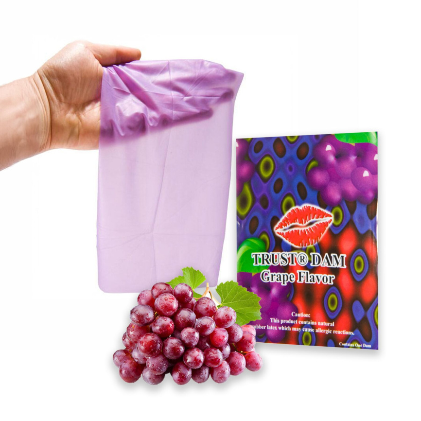 Латексна серветка Latex Dental Dams Grape 1 шт фото 1