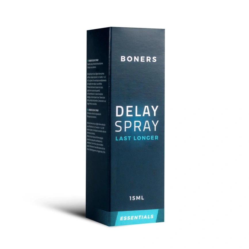 Спрей-пролонгатор Boners Delay Spray 15 мл, легкий анестетик лаурет-9 + метил лактат фото 2