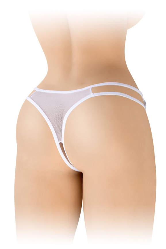 Трусики з відкритим доступом Fashion Secret Victoria White, мереживо фото 2