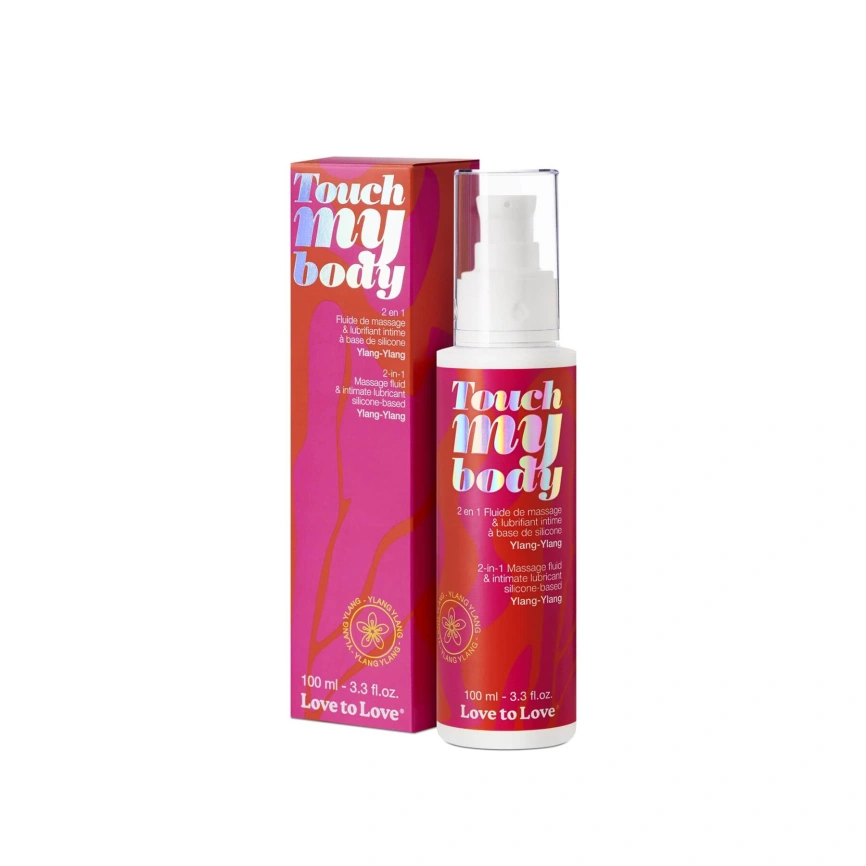 Массажный гель и смазка 2в1 Love To Love TOUCH MY BODY Ylang-Ylang (100 мл) увлажняющий фото 3