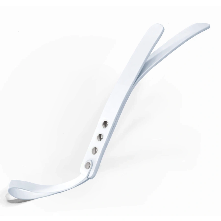 Паддл двухслойный Feral Feelings Leather Mini Paddle White, натуральная кожа фото 1