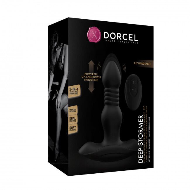 Анальна пробка з вібрацією та пульсацією Dorcel DEEP STORMER фото 6