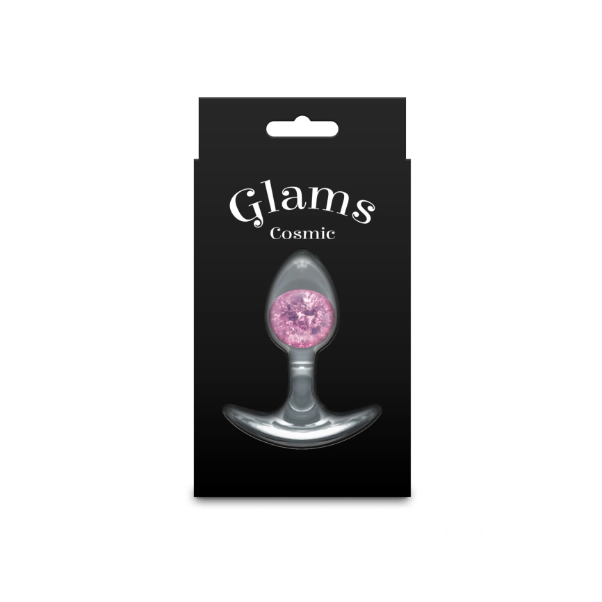 Анальная пробка NS Novelties Cosmic Glams - Small - Pink фото 4