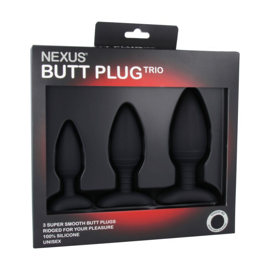 Набір анальних пробок Nexus Butt Plug Trio, макс. діаметр 3–4–5 см фото 2