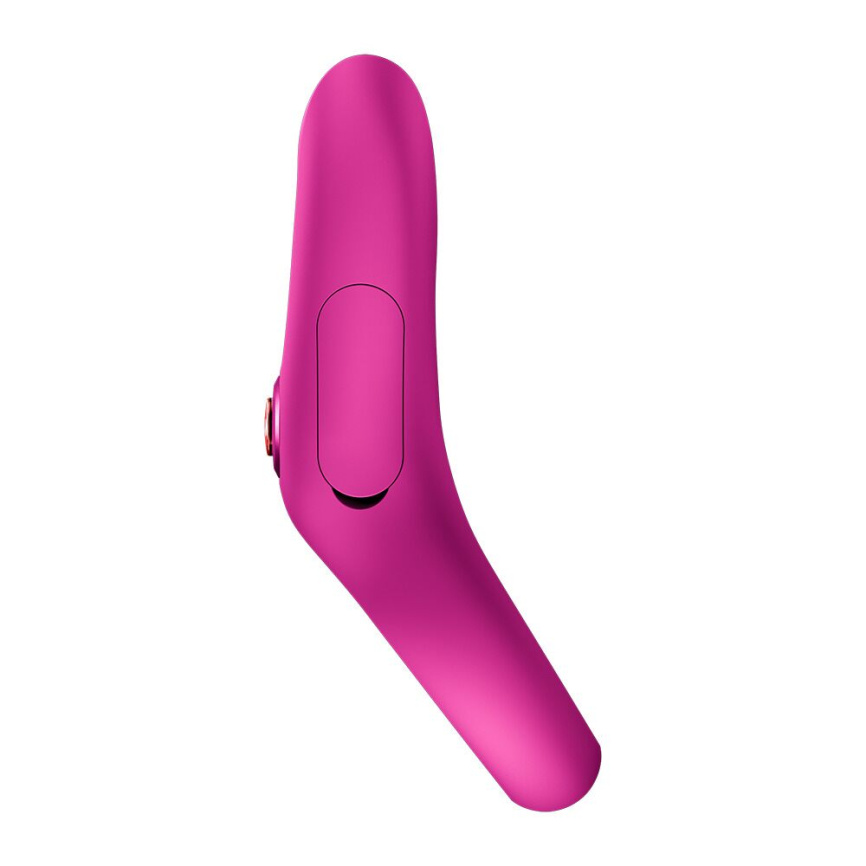 Ерекційне віброкільце з подвійною стимуляцією клітора Fun Factory NŌS CLASSIC Magenta, 2 мотори фото 4